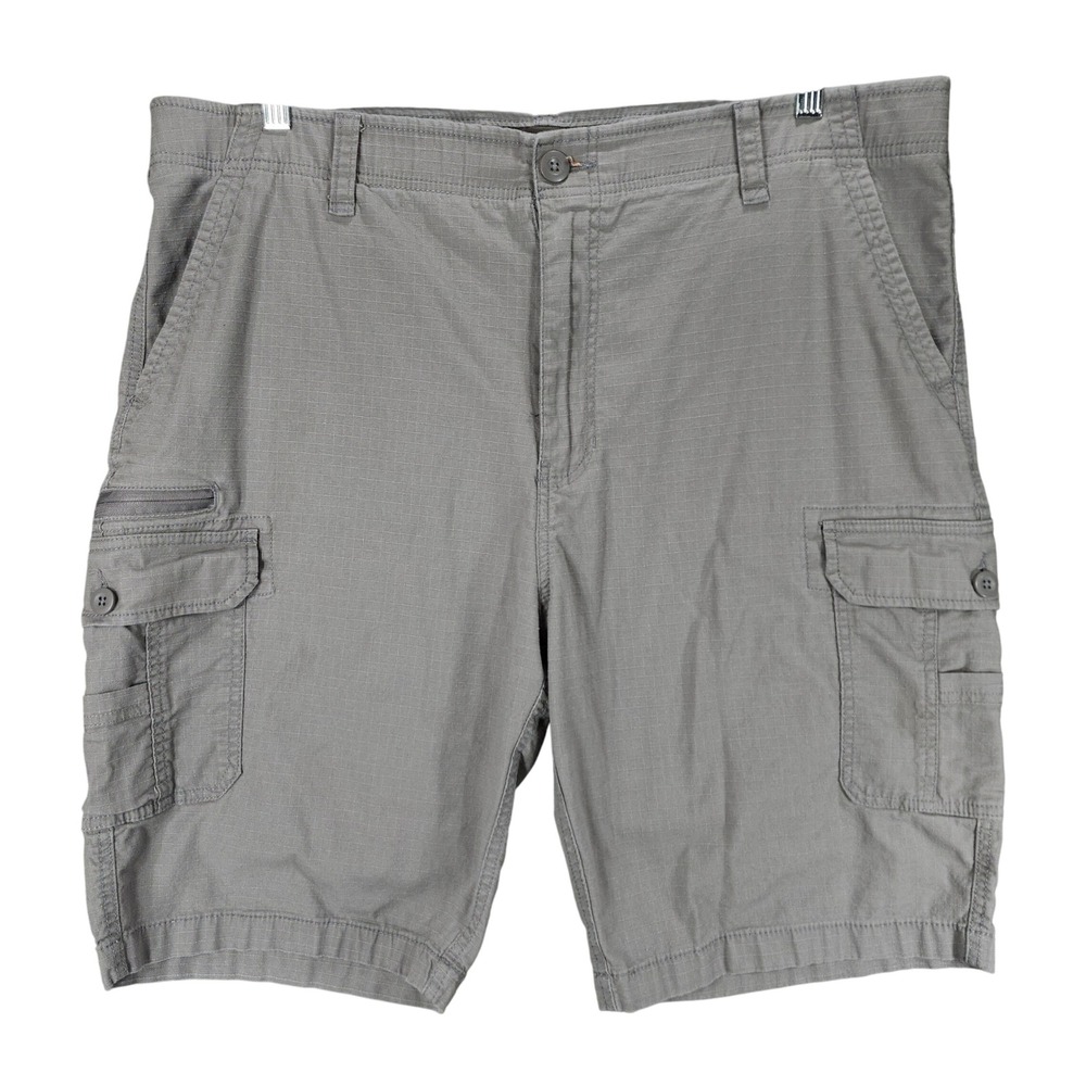 WearFirst Cargo Shorts 42 Men Gray Ripstop Skater Grunge Streetwear Hike 11" 22"